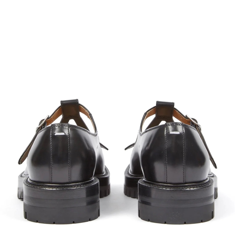 Maison Martin Margiela Black Leather Mary Jane Loafers